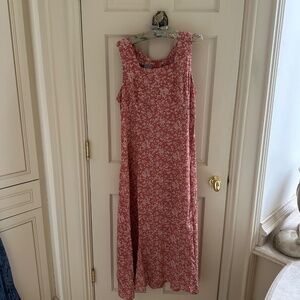 RABBIT DESIGN 100% RAYON SLEEVELESS PRINT DRESS/SIZE 16-NWOT